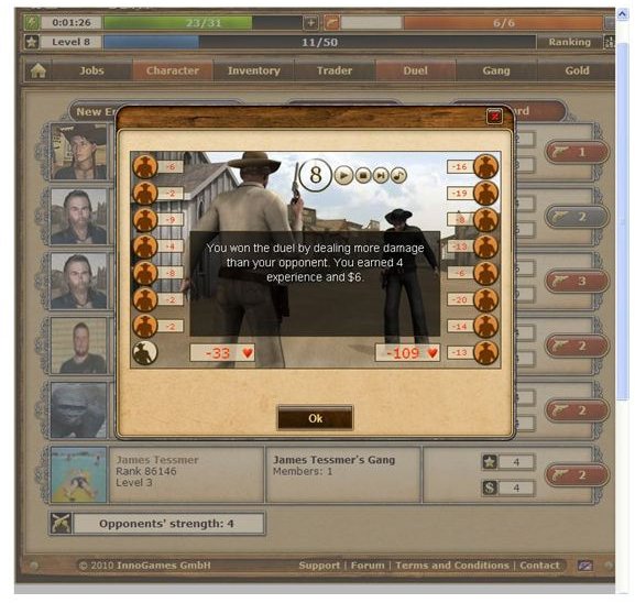 Facebook Game Review: WestWars Shootout in the wild west