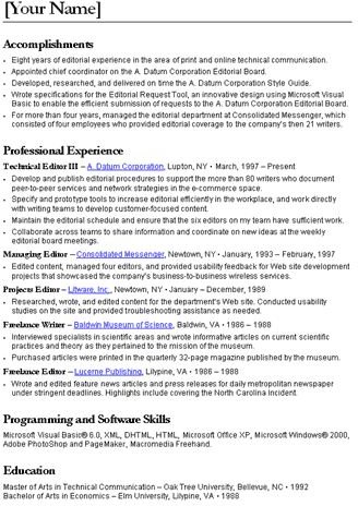 Ten Great Free Resume Templates: Microsoft Word Download Links