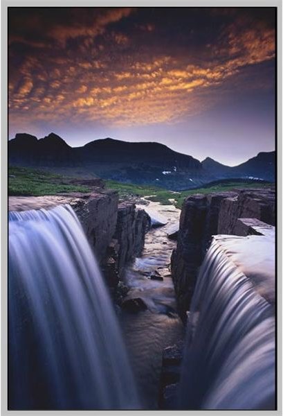 Double falls at dawn