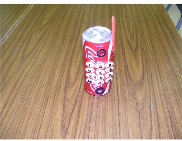 Pop can cell phone