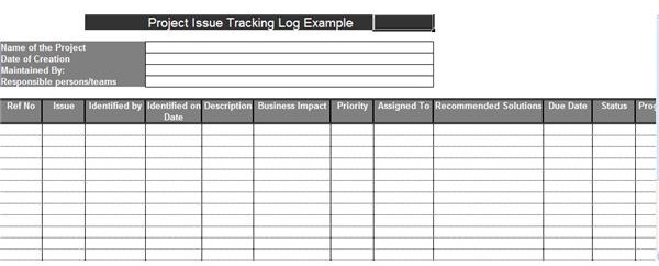 Featured image of post Project Issue Log Template : The issue log, sometimes also known as an issue register, is a project document where all issues that are negatively affecting an issue log is an important input for this process since any issue that the project experiences would be very the image below depicts a sample template of an issue log