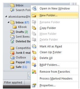 How to Store Your E-Mails in MS Outlook
