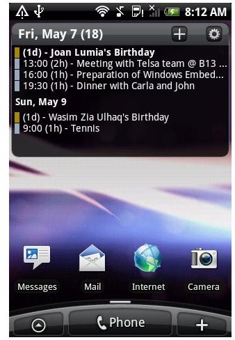 Useful Android Calendar Widgets