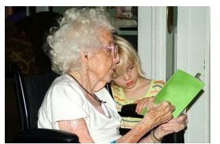 Reading with Grandma