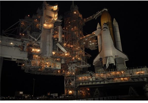The space shuttle Endeavour