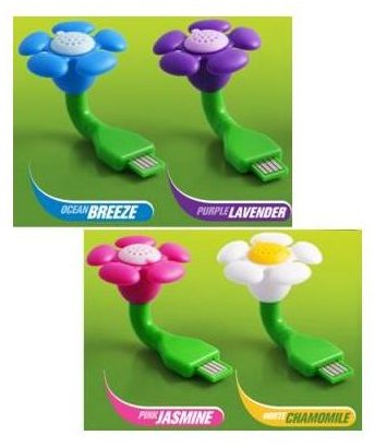 USB Office Gadgets: Aromatherapy Flower