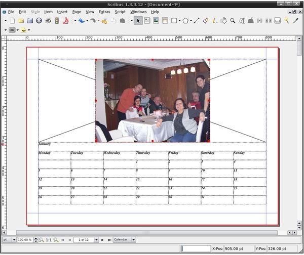 How to Make a Personalized Custom Calendar in Linux with Scribus Page