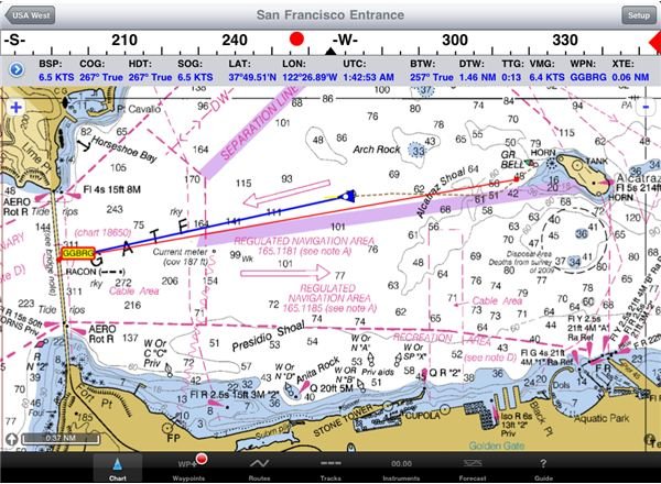 iPad GPS iNavX