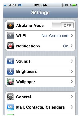 Turn Off EDGE and 3G on iPhone