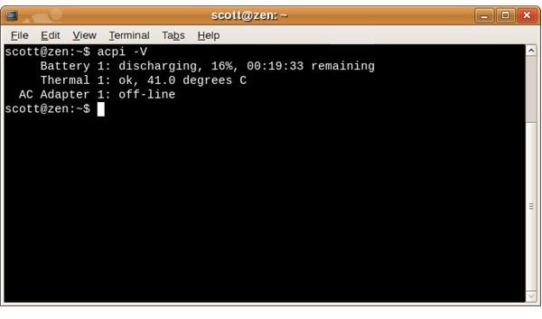 Tracking your Linux Laptop's Battery Life from the Command Line