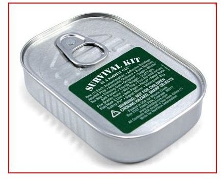 Survival Kit in a Sardine Can