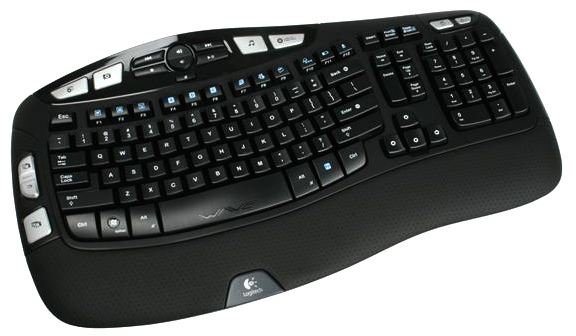 Wave style ergonomic computer keyboard from Logitech