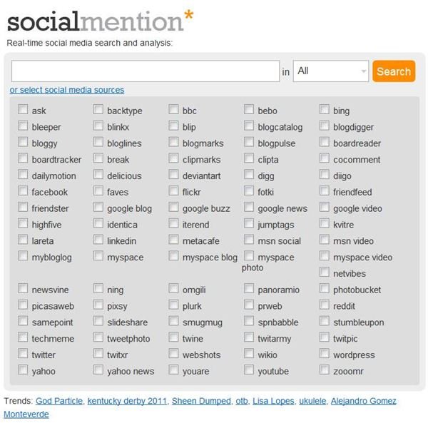 Search Engines that search Social Media Sites