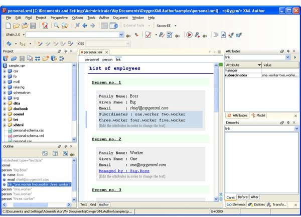 oxygen xml author tutorial