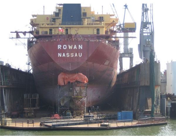 Ship at Dry Dock