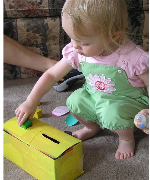 shape sorter with only 2 shapes