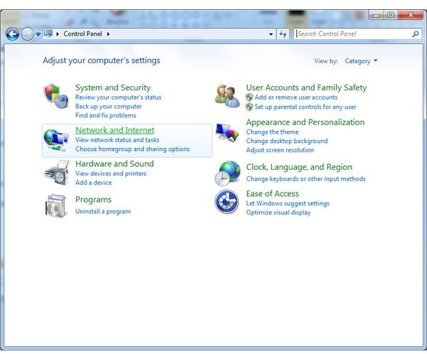 windows 10 control panel network and internet