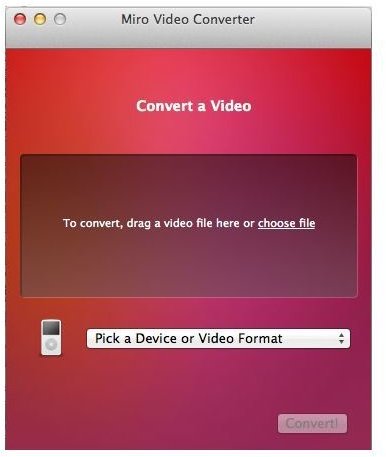 Use Miro Video Converter To Convert Video On the Mac