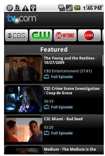 TV.com Screenshot from Androlib.com