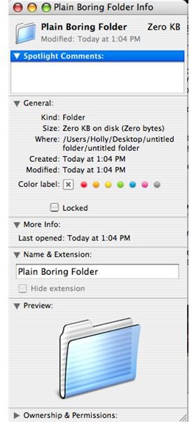 how to change a folder icon mac