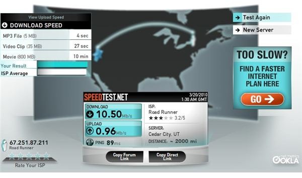 Speedtest.net Bandwidth Speed Test