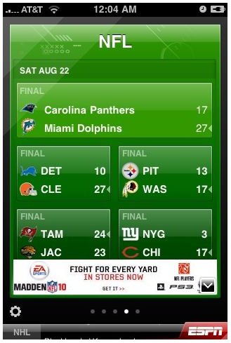 NFL Scores