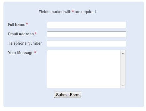 FreeContactForm Form