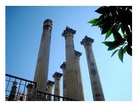 Reconstructed Roman Columns