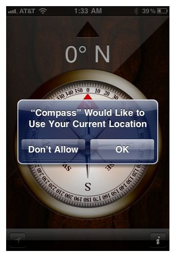 Compass GPS for iPhone screenshot