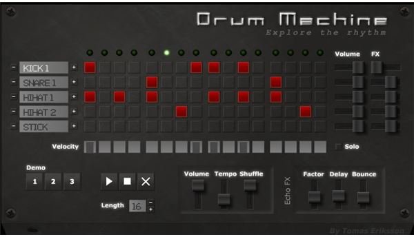 OneMotion Drum Machine