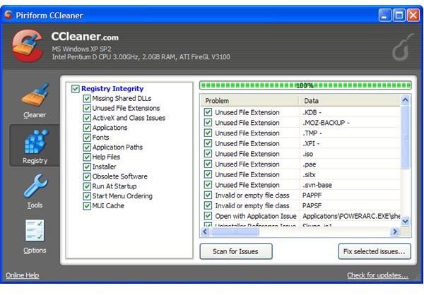CCleaner Registry Clean