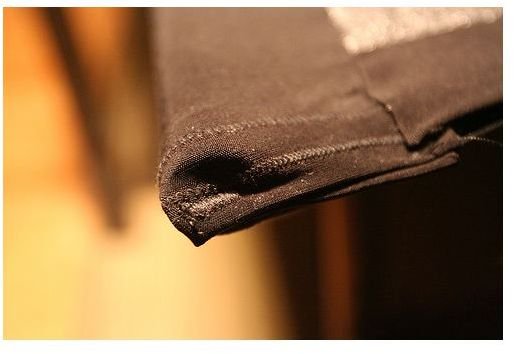Pockets sewn for conduits