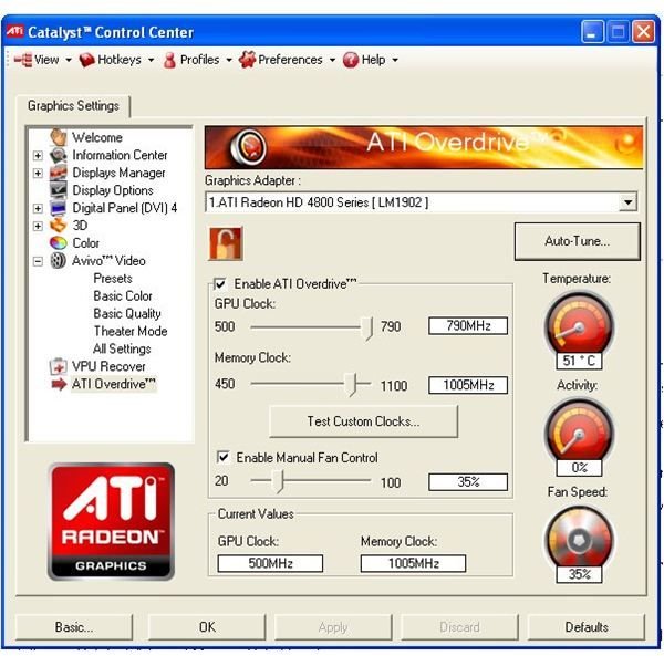 How to Overclock ATI Graphics Card with Catalyst Control Center