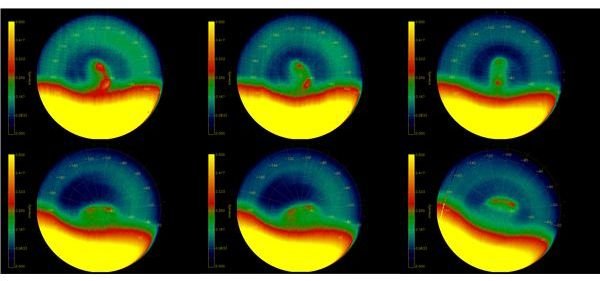 Venus South Pole double vortex