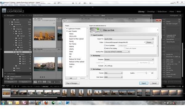 Export Your Images to Your Folders