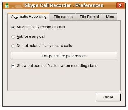 Using Skype Call Recorder To Record Skype Calls In Linux