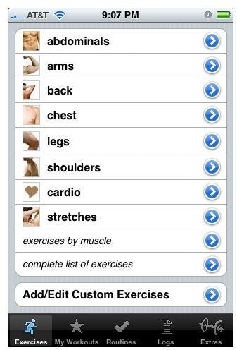 Workout Categories