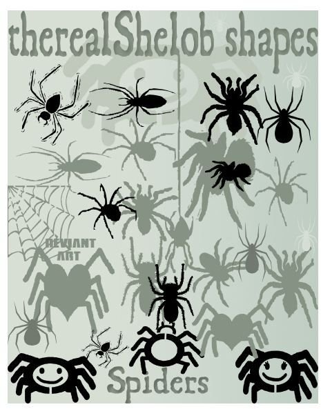 Custom Shapes Spiders by therealShelob