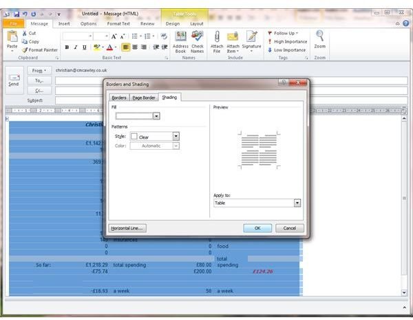 What to Do If You Paste Excel into Outlook and the Background Color Changes