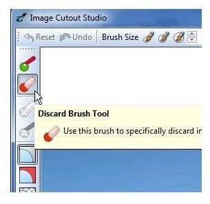 Select Discard Brush Tool