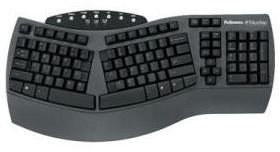 Anti-bacterial ergonomic keyboard
