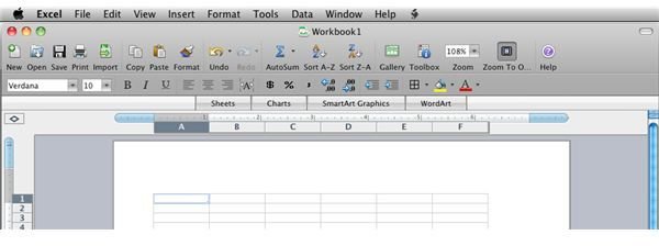 Zoom To One Page Icon on Excel: Mac Toolbar