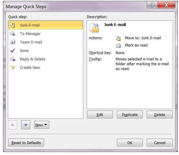 Office 2010 Quick Steps: Details
