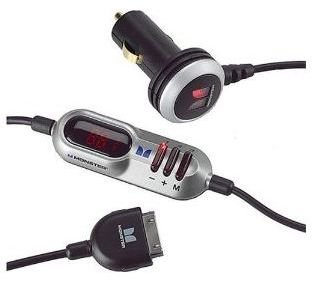 Monster iCarPlay Wireless Plus FM Transmitter Charger for iPod