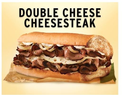 Quiznos Double Cheese Cheesesteak Detail