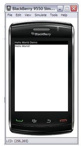 How to Develop BlackBerry Applications: Simulator
