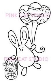 Easter Bunny Digi Stamps for All Types of DTP Projects