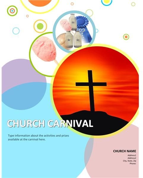3 Church Carnival Flyer Templates using Microsoft Office