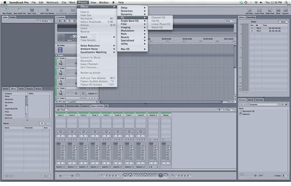 How to Use Different EQs in Soundtrack Pro for Audio Mixing