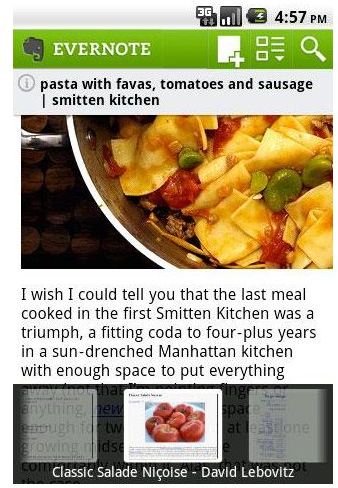 EverNote Droid top HTC Desire Application